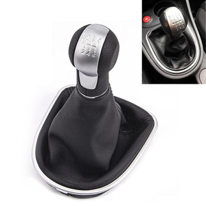 Seat Gear <b>Shift</b> <b>Knob</b> Leather 5-6 Speed Ergonomic For Altea Leon II Toledo III - Product Image 5