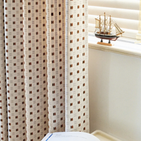 Rideau de chambre d'enfant jacquard français à rayures, écologique, toutes saisons, avec tissu fini de haute qualité