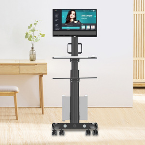 Muebles de Hospital, Estación de Trabajo Móvil, Altura Ajustable, 2 Niveles, Diseño Minimalista de Metal, para Recorridos Médicos, Estación de Enfermería - Product Image 1