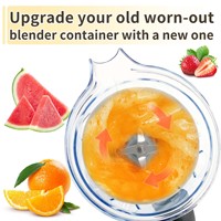 Pièces de rechange pour blender OEM/ODM 1,25 L, gobelet de remplacement pour mixeur, pour usage domestique