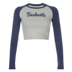 <span class=keywords><strong>T</strong></span>-<span class=keywords><strong>shirt</strong></span> à manches longues pour <span class=keywords><strong>femme</strong></span>, basique, solide, décontracté, bleu <span class=keywords><strong>gris</strong></span>, crop top, <span class=keywords><strong>t</strong></span>-<span class=keywords><strong>shirt</strong></span> tendance, ajusté, tee-<span class=keywords><strong>shirt</strong></span> pour <span class=keywords><strong>femme</strong></span>, OEM - Product Image 4