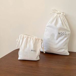 Factory Direct Cotton Gift Packaging <b>Bag</b> Custom Natural Organic Cotton Pouch With Double <b>Strings</b> - Product Image 6