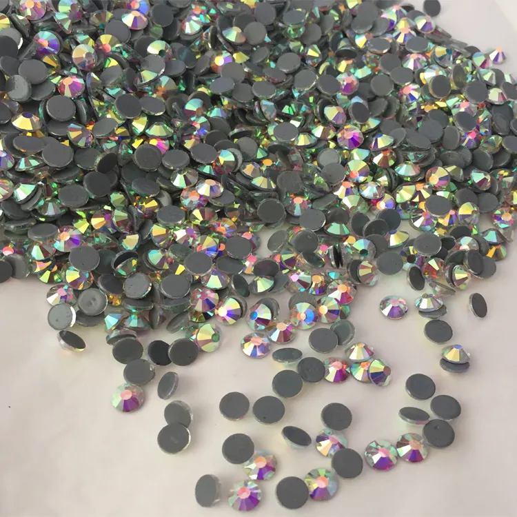 China Factory Wholesale Machine Cut DMC Hotfix Rhinestones Crystal AB SS20