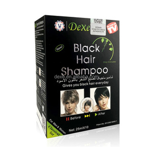 DEXE Tinta per Capelli in Crema Nera Cristallina <span class=keywords><strong>Senza</strong></span> <span class=keywords><strong>Ammoniaca</strong></span> e <span class=keywords><strong>Senza</strong></span> PPD 25ml*10 Bustine o Sacchetti Confezione Stile OEM ODM - Product Image 4
