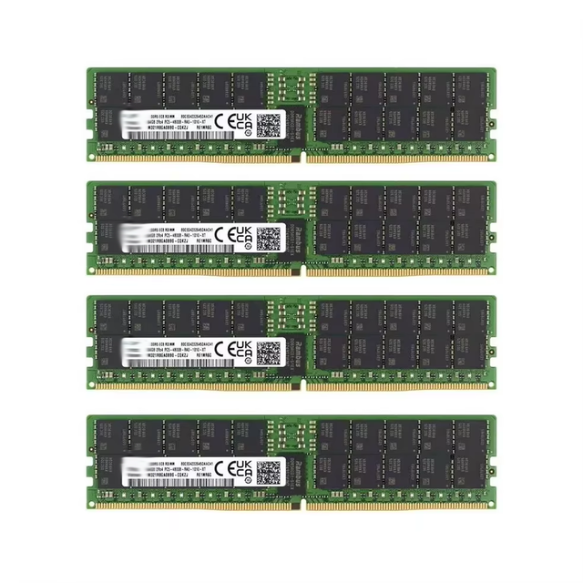 High Performance 32GB DDR5 4800MHz PC5-38400 ECC RDIMM 2Rx8 DualRank1.1V Registered DlMM 288-Pin for Server RAM M321R4GA3BB6-CQK