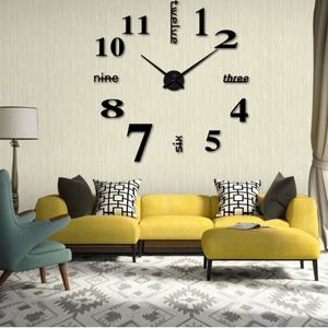 Reloj de Pared Decorativo Sy87, 3D, Sin Marco, Digital, DIY, Económico, Venta al Por Mayor, para Sala de Estar, con Agujas de Acrílico y Resina - Product Image 6