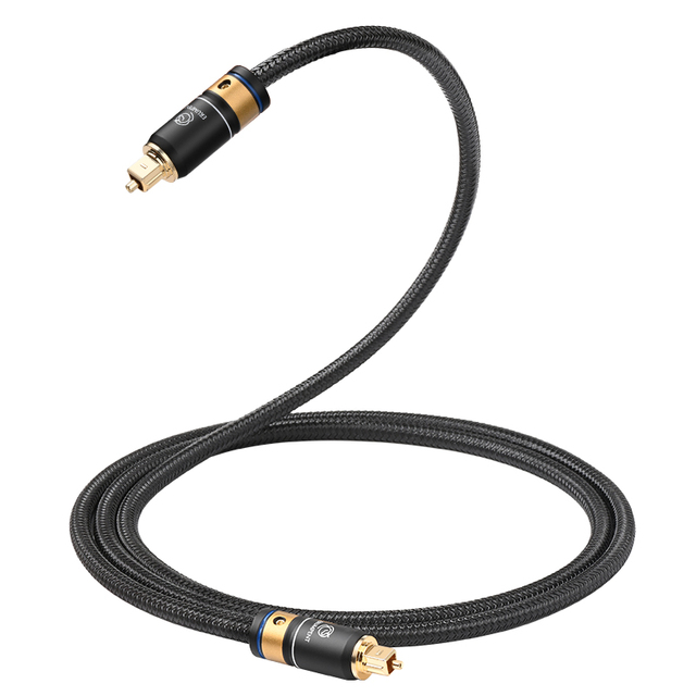 ERUMPENT Digital Fiber Optic Audio Cable Toslink Coaxial Dolby Fiber Cable for HI-FI Sound Bar Home Theater Amplifiers Projector