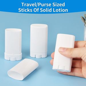 Wholesale Customized Blue White Brown PP PCR 0.5oz 15ml Oval Empty Deodorant Stick Face Cream <b>Container</b> Certified - Product Image 2