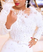 Robes blanches de luxe sexy en gros pour femmes, longues robes de soirée élégantes pour anniversaires et bals