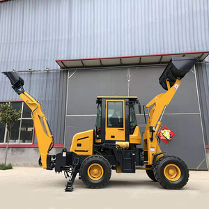 Cnmc 4000kg Mini backhoe loader với EPA động cơ diesel điện 0.3cbm xô công sung-bánh xe tải - Product Image 1