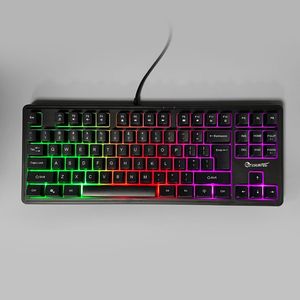 Nouveau capteur optique filaire USB 2.0 de haute qualité <span class=keywords><strong>clavier</strong></span> de jeu mécanique rétro-éclairé rvb 87 touches de bureau en plastique pour les joueurs - Product Image 2