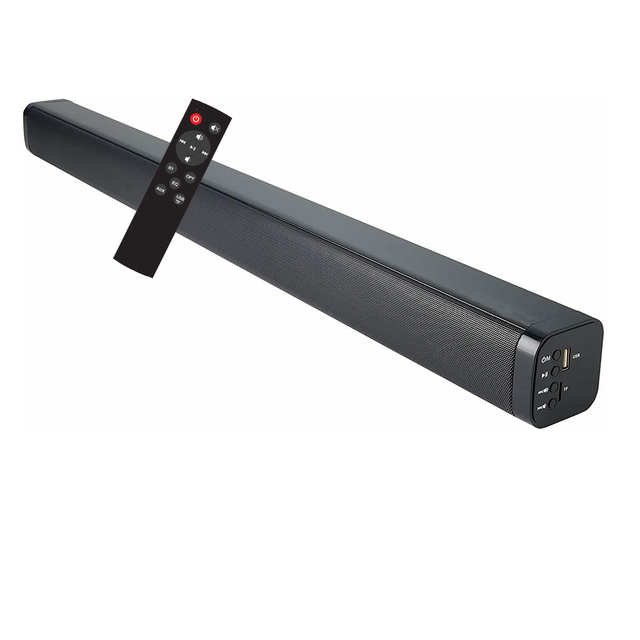 Wireless Sounder Speaker Wireless Soundbar 30-inch for TV Wall Mountable 3D Stereo Sound for Home Theater Multiple Plug