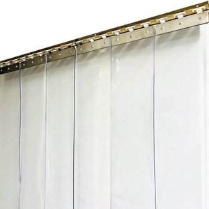 <span class=keywords><strong>Cortinas</strong></span> Transparentes de PVC Transparente de 20 cm de Ancho, 3 m de Largo, 2 mm de Grosor, Tiras <span class=keywords><strong>para</strong></span> Cuartos Fríos, con Ojales, <span class=keywords><strong>para</strong></span> Sombreado - Product Image 1
