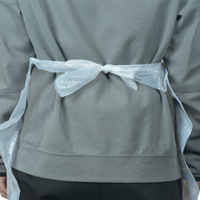 Tablier jetable en polyéthylène gaufré imperméable pour restaurant, vente en gros OEM