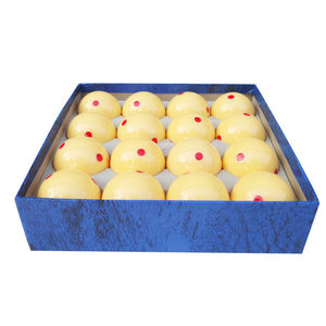 Juego de Bolas de Billar de Resina XINGKANG 8A de 57.2mm, 6 Bolas con Puntos Rojos, 2-1/4 Pulgadas, para Entrenamiento, en Caja - Product Image 2