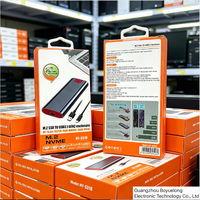 Venta directa de fábrica de carcasa de aleación de aluminio de Venta caliente transfronteriza M.2 SSD USB 3,1 NVME caja de unidad de estado sólido