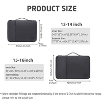 Housse pour ordinateur portable 14/16 pouces MacBook Pro/Surface/Acer//Huawei/Dell/ Sac à bandoulière durable pour ordinateur portable, résistant aux chocs, portable