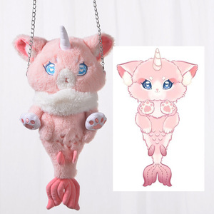Toptan düşük adedi sevimli özelleştirmek pelüş çanta Logo peluş dolması hayvan özel sevimli çocuklar sırt çantası okul çantaları - Product Image 1
