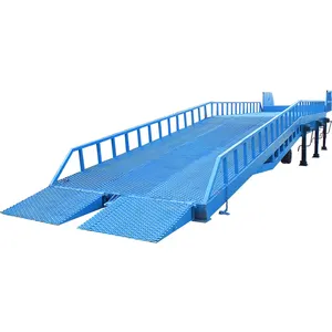 China supplier mobile loading dock leveler manual adjustable loading and unloading container ramp