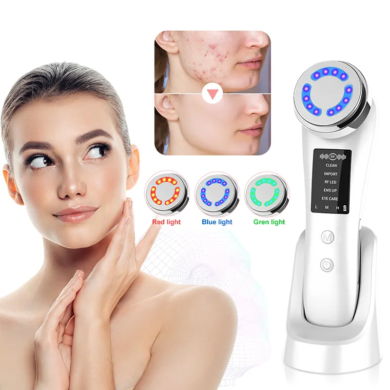 Profession elle 5-in-1-Ionen-Gesichtspflege Ems Led Facial Lifting und straffende Massage Beauty Device Gesichts massage gerät Beauty Machine