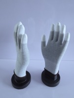Gants de travail ESD en fibre de carbone polyester 13G pour la manipulation de semi-conducteurs et les travaux de contrôle qualité