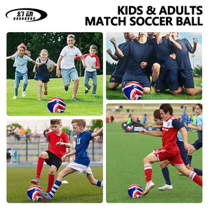 ลูกฟุตบอลหนังพรีเมียมเย็บติดด้วยความร้อน ขนาด 5 สำหรับการแข่งขันระดับมืออาชีพ พิมพ์ลายได้ตามต้องการ ทนทาน ใช้ได้ทั้งในร่มและกลางแจ้ง คุณภาพสูง - Product Image 5