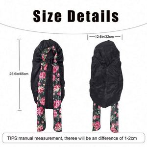 Gorro de Satén para Mujer, Diseño Elegante, para Cabello Largo, Ajustable con Lazo, para Uso Diario en Exteriores, Envío Rápido, Venta al Por Mayor, Todas las Temporadas - Product Image 4