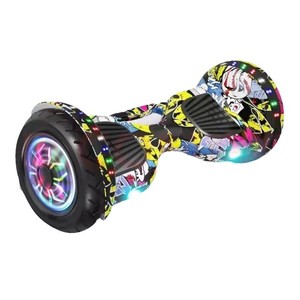 Trottinette électrique auto-équilibrante avec pneus gonflables de 10 pouces et roues lumineuses pour enfants et adultes - Product Image 1