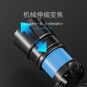 ไฟฉายคาดศีรษะแบบชาร์จไฟได้ Smiling Shark LED 800mAh Type-C อลูมิเนียมอัลลอยด์ กันน้ำ ปรับโฟกัสได้ สำหรับปั่นจักรยานกลางแจ้ง - Product Image 4