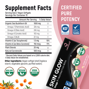 Cápsulas de Aceite de Espino Amarillo Orgánico Laicuherb, Suplemento Dietético Vegano con Omega 3-6-7-9 para Adultos, para un Brillo y Luminosidad Natural de la Piel - Product Image 6