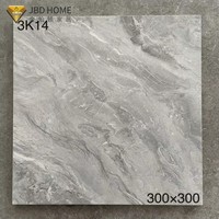 Carreaux de sol en porcelaine émaillée gris modernes 600x600mm, finition mate, résistants à l'usure, pour salon, villa