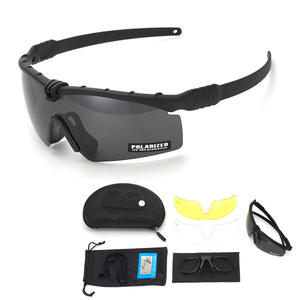 タクティカルグラスCS防爆耐衝撃ゴーグル偏光レンズスリーピースセットスミス - Product Image 1