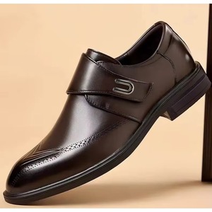Chaussures en cuir respirantes pour hommes - Formelles, style haut de gamme, rehaussantes, pour tenue décontractée ou habillée - Product Image 1