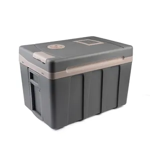 Electric Cooler and Warmer with Wheels 50L blue color thermo-electric custom cooler box