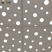 Panneau de plafond en aluminium rétroéclairé par LED, diffuseur en acrylique découpé au laser, motif personnalisé, décoratif, ignifuge, insonorisant, dalles de plafond