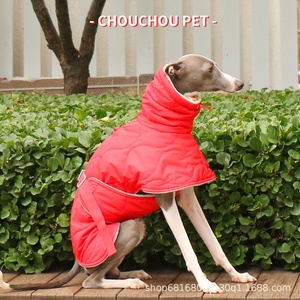 Vêtements <span class=keywords><strong>pour</strong></span> chiens : <span class=keywords><strong>Manteau</strong></span> matelassé tendance automne-hiver <span class=keywords><strong>pour</strong></span> <span class=keywords><strong>lévrier</strong></span>, <span class=keywords><strong>whippet</strong></span>, petits, moyens et grands chiens avec laisse et bandage de ventre - Product Image 4