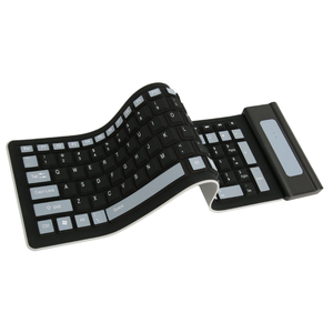 Teclado inalámbrico portátil Diseño plegable ligero y flexible Impermeable a prueba de polvo para Notebook Desktop Travel-Friendly - Product Image 1