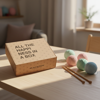 Boîtes en carton recyclé écologiques avec fermeture magnétique, poignée, logo personnalisé imprimé, finition mate, bande auto-adhésive, portable, éponge