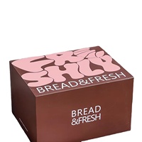Boîtes à pain personnalisées, boîtes d'emballage pour pain et bagels, boîtes cadeaux pour desserts à usage commercial