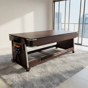 Table de billard multifonction 4-en-1 NAIPNI MDF, avec fonctions de billard, de tennis de table et de jeu de balle volante, modèle DH-E26080501 - Product Image 1