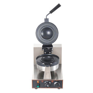 Machine à gaufres ronde en acier inoxydable AK14 1200W <span class=keywords><strong>gaufrier</strong></span> rotatif UFO commercial avec revêtement antiadhésif pour une cuisson uniforme - Product Image 2