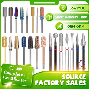 CHIYAN 3/32 "   Fraise à ongles en carbure de tungstène pour manucure électrique, élimination des bavures rotatives pour métal et plastique, pour effet œil de chat - Product Image 6
