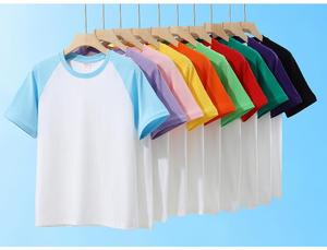 T-shirt a Maniche Corte in Cotone Personalizzabile con Logo per Bambini, 180g, Uniformi Scolastiche, Abbigliamento di Gruppo, Coordinato Famiglia, Anti-Piega, Traspirante - Product Image 4