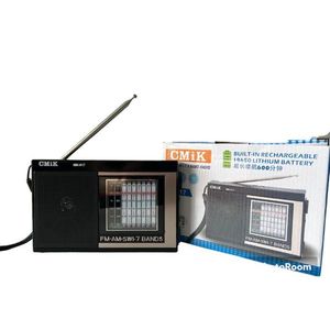 Radio AM/FM portable en gros avec batterie rechargeable, haut-parleur intégré, écran LCD, en plastique - Product Image 1