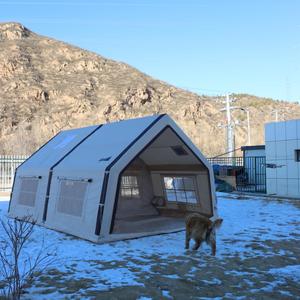 Tenda da Campeggio Gonfiabile per 4/6/8 Persone con Veranda - Facile da Montare, Include Telo Antipioggia e Ampio Vestibolo per Glamping - Product Image 1