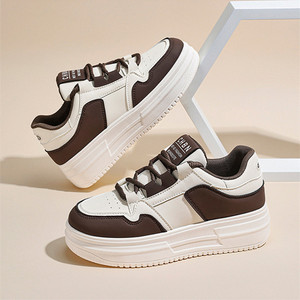 Chaussures de sport décontractées pour femmes, édition coréenne, nouvelle collection automne 2024, respirantes, en mesh, à semelle épaisse - Product Image 3