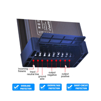 Adaptateur d'alimentation étanche personnalisé 60W-1000W, module d'alimentation à découpage 12V AC, source d'alimentation DC 400W pour LED