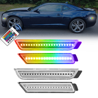 Feux de position latéraux avant et arrière à LED RGB en gros pour Chevrolet Camaro 2010-2015, réflecteur de pare-chocs, éclairage de voiture GM2551197