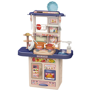 Ensemble de jeu de cuisine en plastique pour enfants, jouet de simulation de cuisine avec effets sonores, lumineux et de pulvérisation, pour enfants de 2 à 6 ans, unisexe - Product Image 1