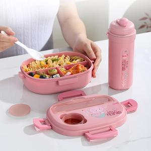 Lonchera y Botella de Agua de Plástico para Niños, Diseño Innovador de Materna, Libre de BPA, de Alta Calidad, con 3 Compartimentos - Product Image 4
